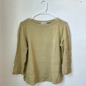 Yellow 3/4 sleeve sweater